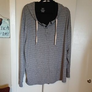 Globe Heather Gray Striped Hoodie